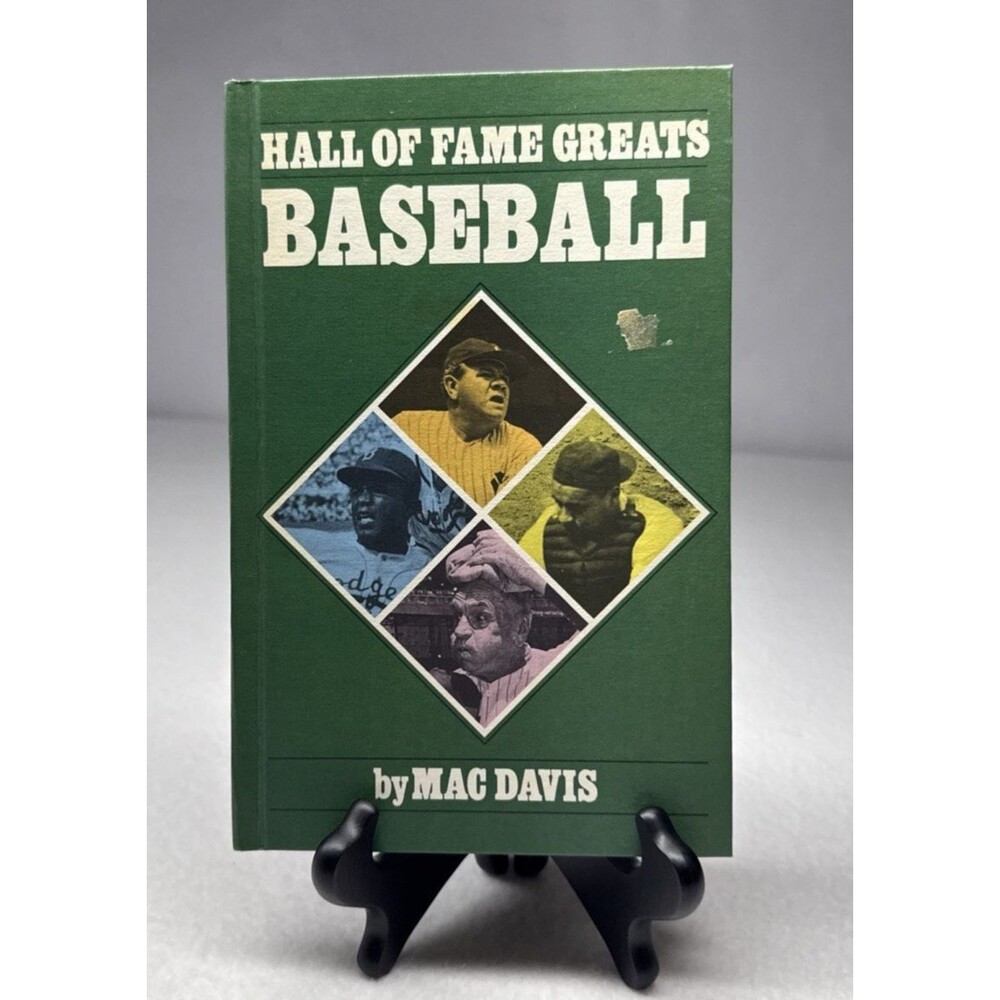 Hall of Fame Greats Baseball Mac Davis 1975 Hardcover Vintage MLB Sports Book